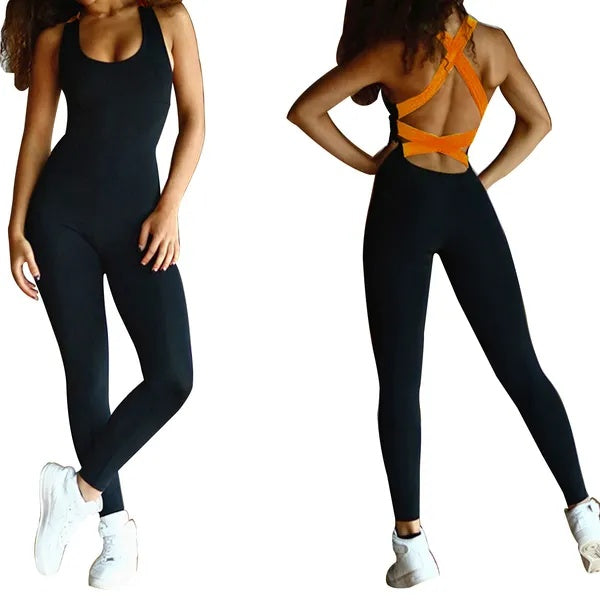 Elevate Your Workout with Our Women's Sports Yoga Fitness Jumpsuit